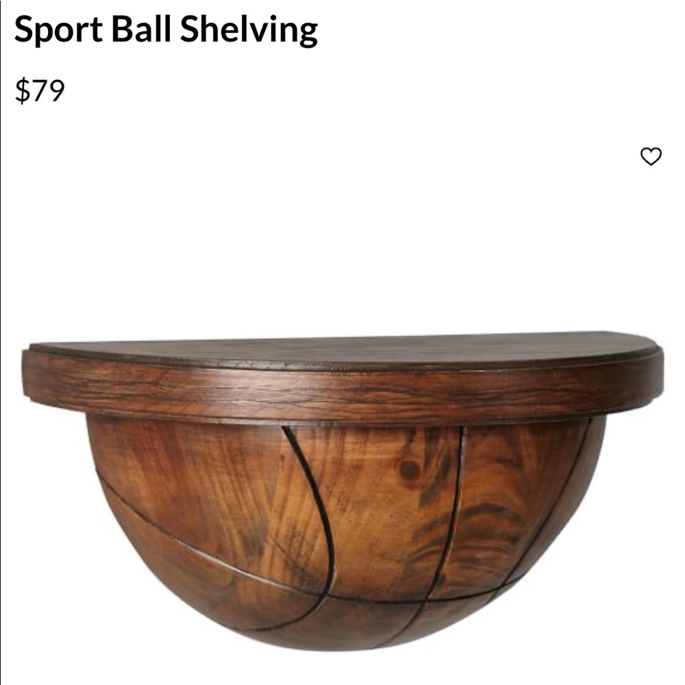Pottery Barn basketball shelf